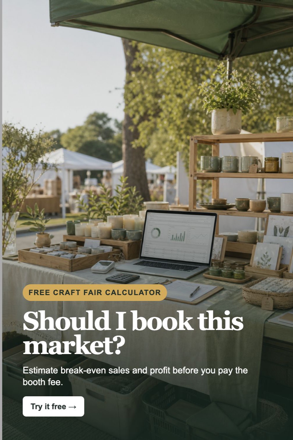 Should I book this market craft fair calculator reminder